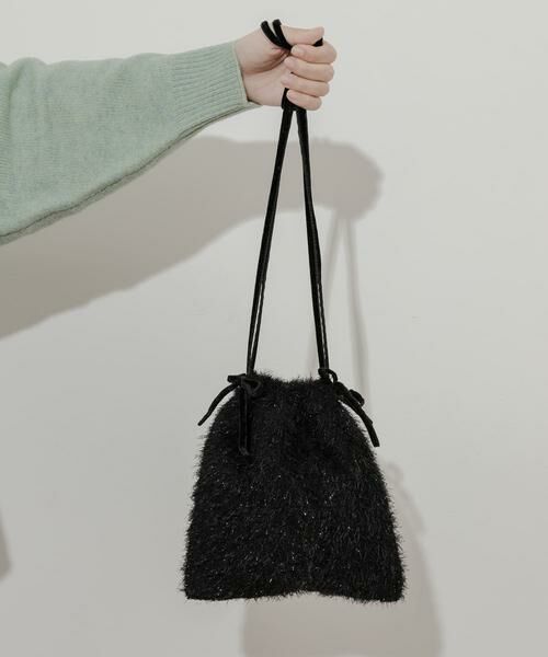 SMELLY / スメリー ショルダーバッグ | フリンジリボンキンチャクバッグ | 詳細13
