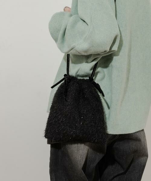 SMELLY / スメリー ショルダーバッグ | フリンジリボンキンチャクバッグ | 詳細14