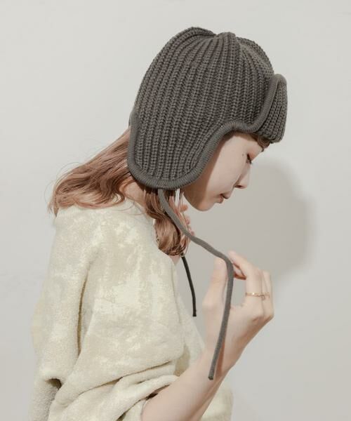 SMELLY / スメリー ニットキャップ | リブニットフライトキャップ | 詳細2