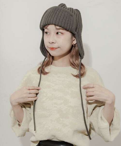 SMELLY / スメリー ニットキャップ | リブニットフライトキャップ | 詳細4