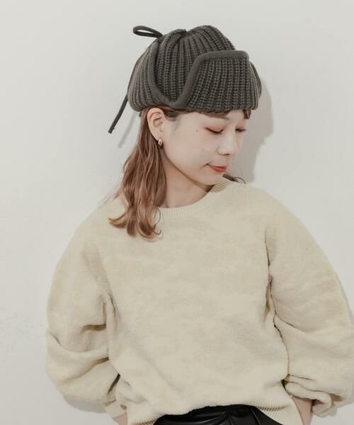 SMELLY / スメリー ニットキャップ | リブニットフライトキャップ | 詳細7