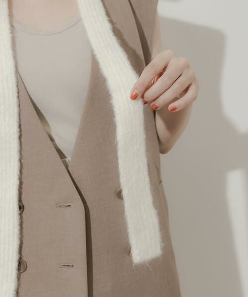 SMELLY / スメリー マフラー・ショール・スヌード・ストール | スリムニットマフラー | 詳細3