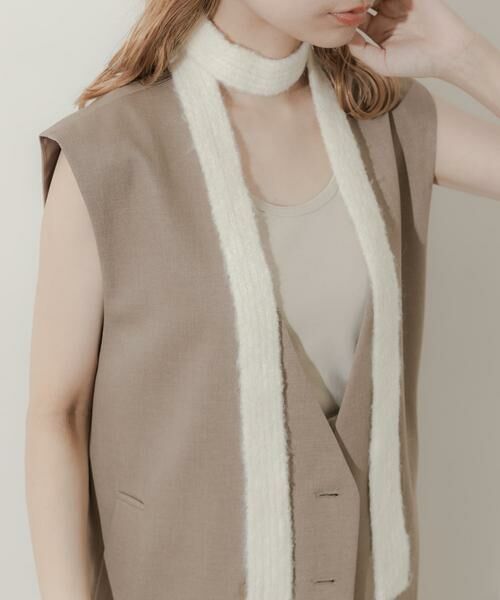 SMELLY / スメリー マフラー・ショール・スヌード・ストール | スリムニットマフラー | 詳細4