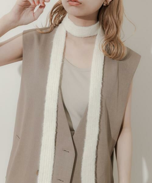 SMELLY / スメリー マフラー・ショール・スヌード・ストール | スリムニットマフラー | 詳細5