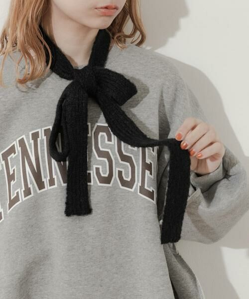 SMELLY / スメリー マフラー・ショール・スヌード・ストール | スリムニットマフラー | 詳細12