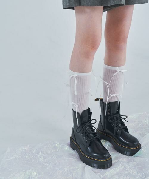 SMELLY / スメリー ソックス | リボンハイソックス | 詳細1