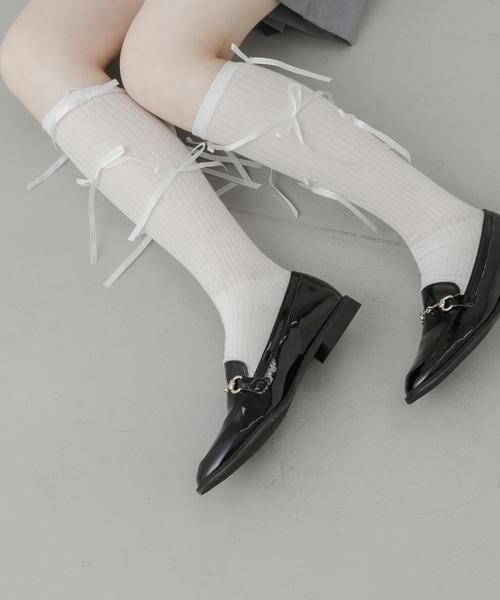 SMELLY / スメリー ソックス | リボンハイソックス | 詳細2