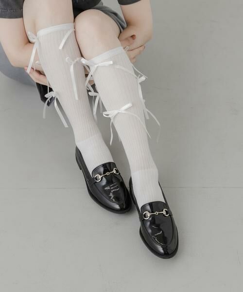 SMELLY / スメリー ソックス | リボンハイソックス | 詳細4