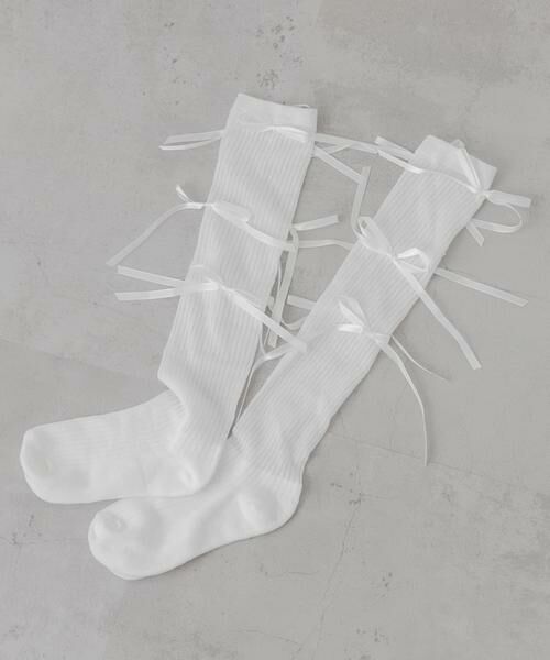 SMELLY / スメリー ソックス | リボンハイソックス | 詳細5
