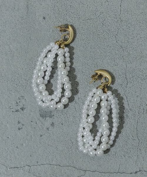 SMELLY / スメリー ピアス・イヤリング | ツブツブパールフープピアス | 詳細1