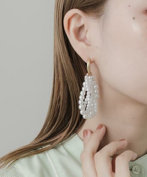 SMELLY / スメリー ピアス・イヤリング | ツブツブパールフープピアス | 詳細3