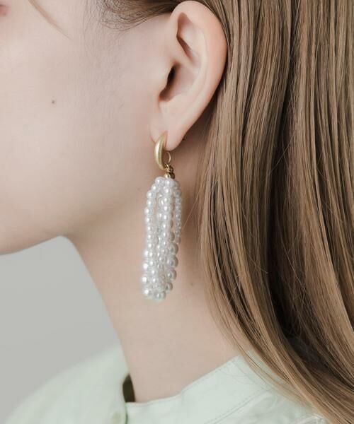 SMELLY / スメリー ピアス・イヤリング | ツブツブパールフープピアス | 詳細4