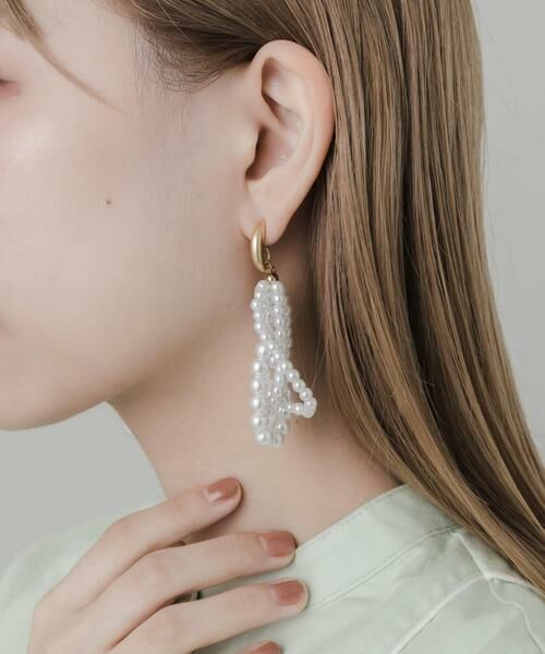 SMELLY / スメリー ピアス・イヤリング | ツブツブパールフープピアス | 詳細5