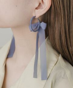 SMELLY / スメリー ピアス・イヤリング | シアーリボンフープピアス