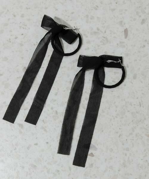 SMELLY / スメリー ピアス・イヤリング | シアーリボンフープピアス | 詳細6