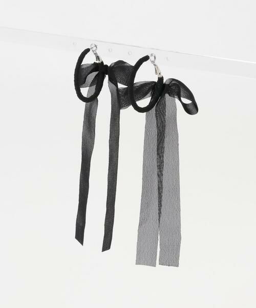 SMELLY / スメリー ピアス・イヤリング | シアーリボンフープピアス | 詳細11