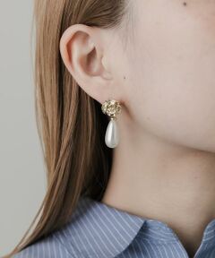 SMELLY / スメリー ピアス・イヤリング | フラワードロップパールピアス