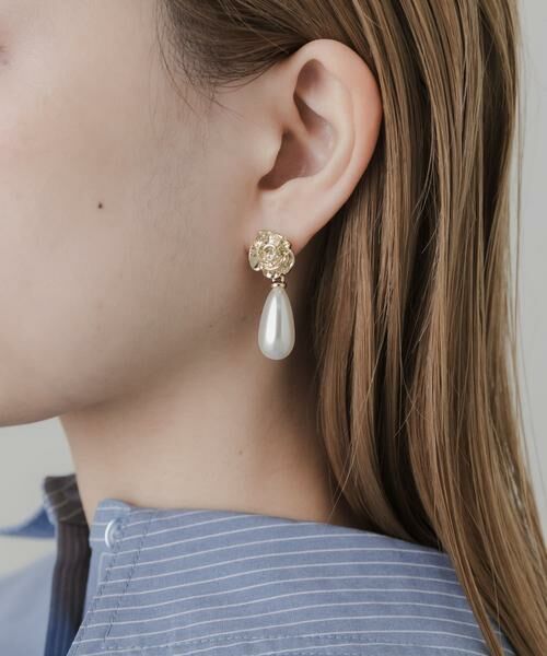 SMELLY / スメリー ピアス・イヤリング | フラワードロップパールピアス | 詳細5