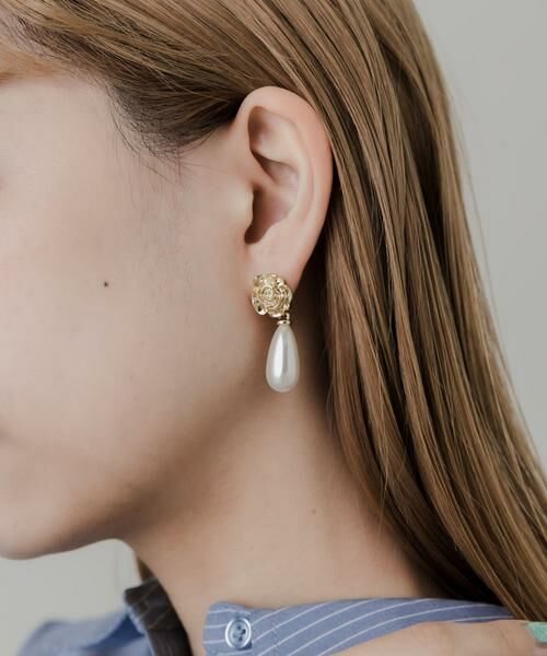 SMELLY / スメリー ピアス・イヤリング | フラワードロップパールピアス | 詳細6