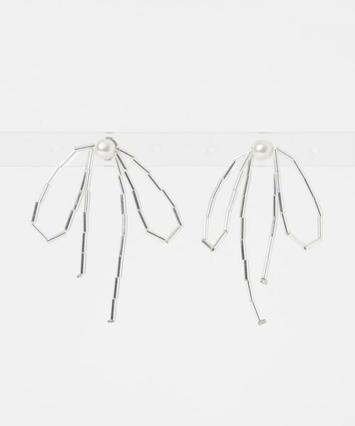 SMELLY / スメリー ピアス・イヤリング | ガラスビーズリボンパールピアス | 詳細4