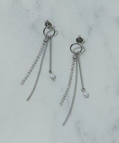 SMELLY / スメリー ピアス・イヤリング | パールラインストーンピアス