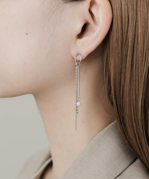 SMELLY / スメリー ピアス・イヤリング | パールラインストーンピアス | 詳細4