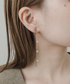 SMELLY / スメリー ピアス・イヤリング | ミニパールチェーンイヤリング