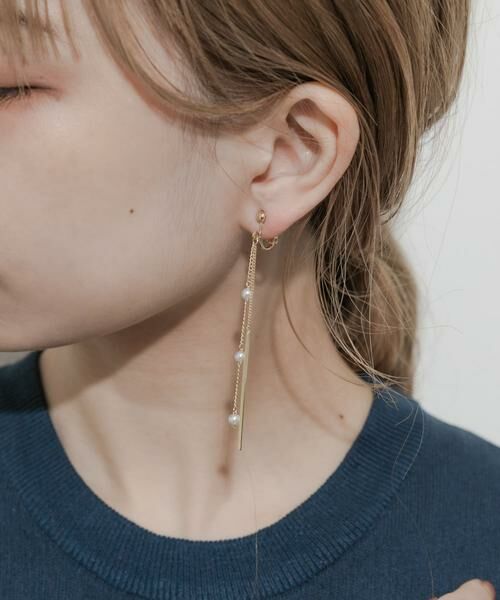 SMELLY / スメリー ピアス・イヤリング | ミニパールチェーンイヤリング | 詳細8