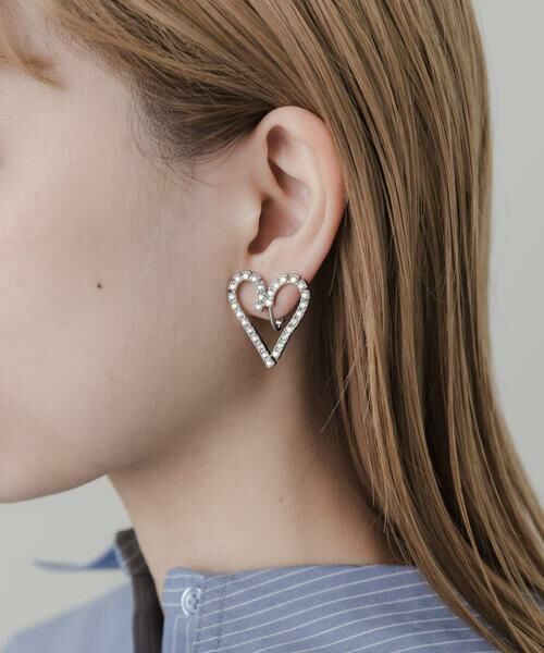 SMELLY / スメリー ピアス・イヤリング | ビジューハートイヤリング | 詳細5