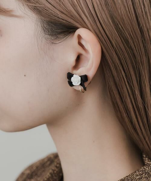 SMELLY / スメリー ピアス・イヤリング | ローズリボンイヤリング | 詳細3