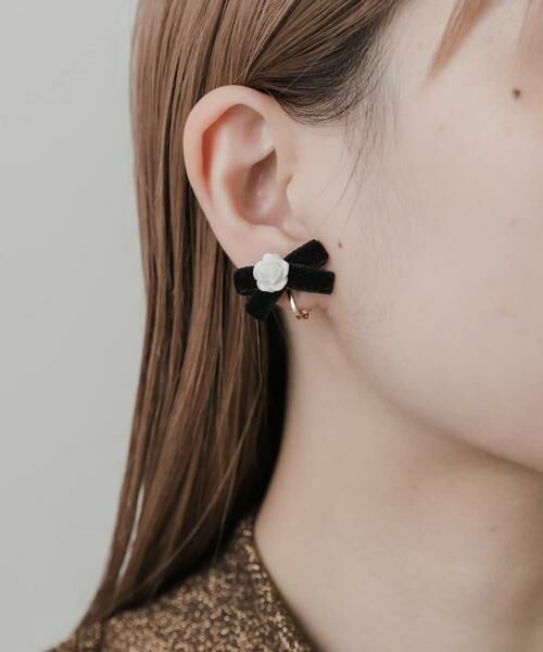 SMELLY / スメリー ピアス・イヤリング | ローズリボンイヤリング | 詳細5