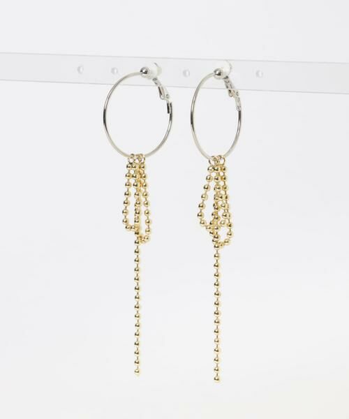 SMELLY / スメリー ピアス・イヤリング | ボールチェーンフープイヤリング | 詳細4