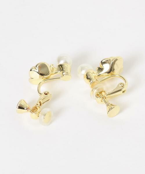 SMELLY / スメリー ピアス・イヤリング | パールメタルフラワーイヤリング | 詳細6