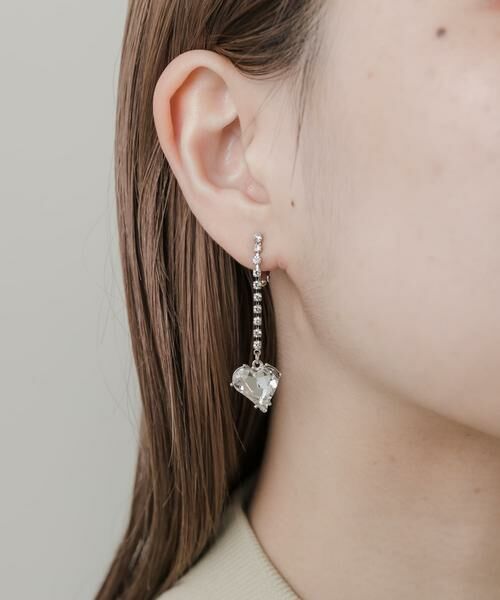 SMELLY / スメリー ピアス・イヤリング | ハートビジュードロップイヤリング | 詳細4