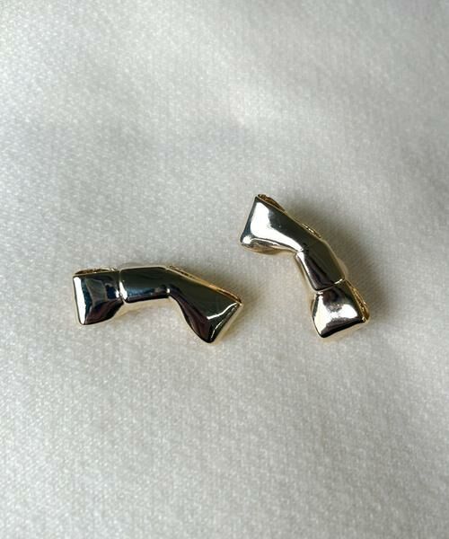 SMELLY / スメリー ピアス・イヤリング | メタルリボンモチーフイヤリング | 詳細4