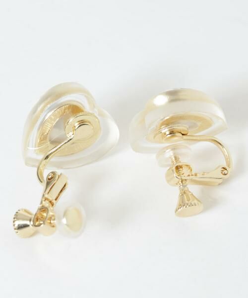 SMELLY / スメリー ピアス・イヤリング | ビジューマットクリアハートイヤリング | 詳細7