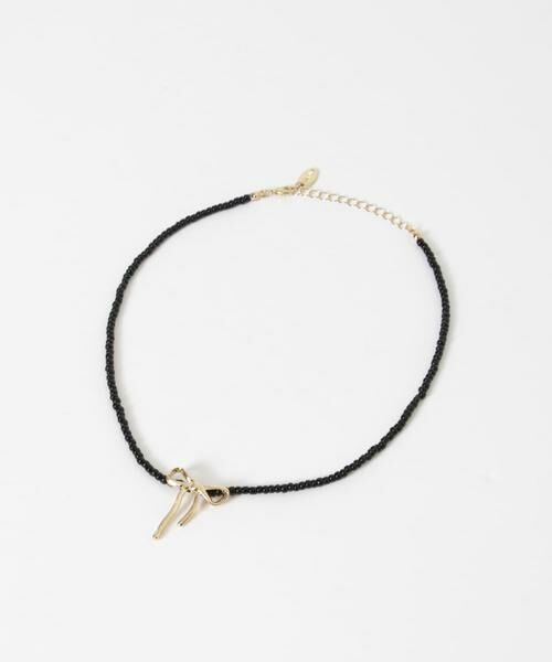 SMELLY / スメリー ネックレス・ペンダント・チョーカー | ビーズメタルリボントップネックレス | 詳細7