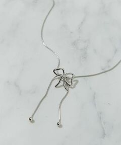 SMELLY / スメリー ネックレス・ペンダント・チョーカー | メタルニュアンスリボンループタイネックレス