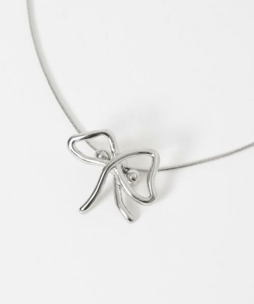 SMELLY / スメリー ネックレス・ペンダント・チョーカー | メタルニュアンスリボンループタイネックレス | 詳細7