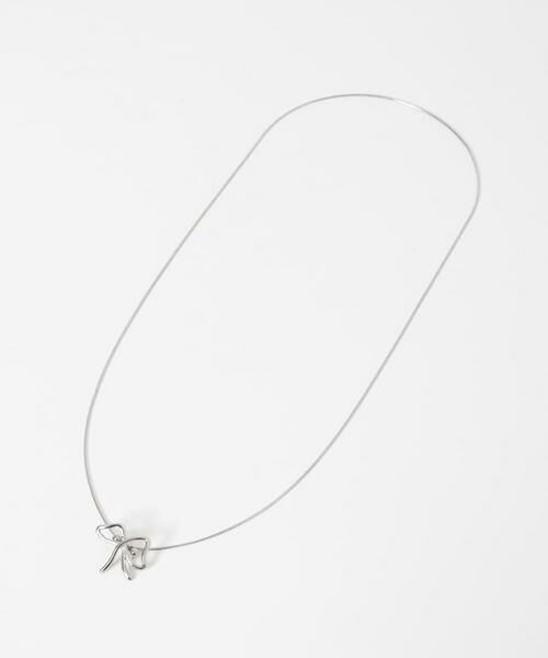 SMELLY / スメリー ネックレス・ペンダント・チョーカー | メタルニュアンスリボンループタイネックレス | 詳細8