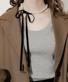 SMELLY / スメリー ネックレス・ペンダント・チョーカー | ベロアリボンパールネックレス