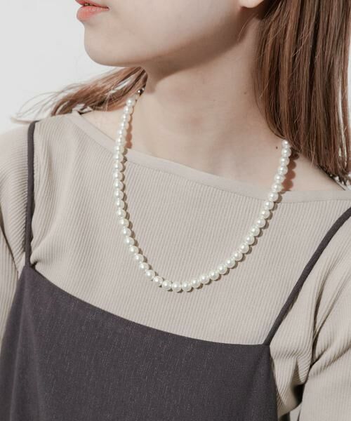 SMELLY / スメリー ネックレス・ペンダント・チョーカー | ベロアリボンパールネックレス | 詳細7