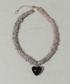 SMELLY / スメリー ネックレス・ペンダント・チョーカー | ハートトップニットコードチョーカーネックレス