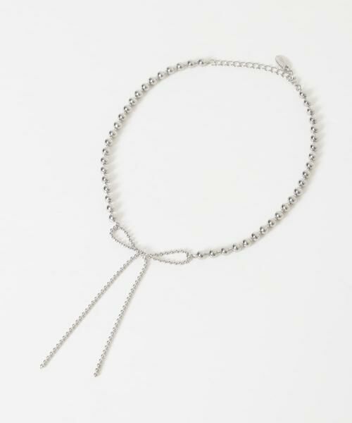 SMELLY / スメリー ネックレス・ペンダント・チョーカー | トップメタルボールリボンネックレス | 詳細4