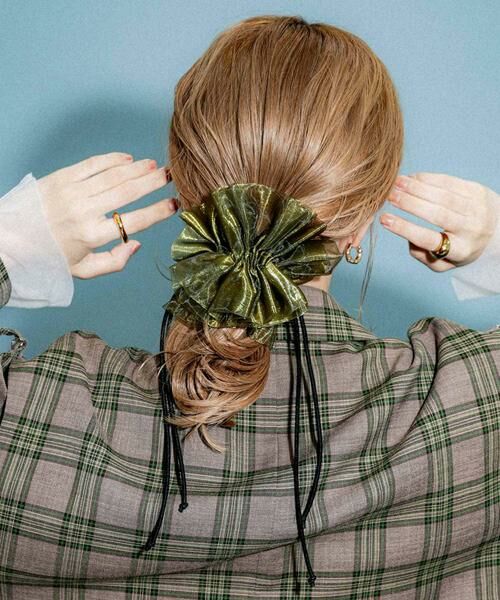 SMELLY / スメリー ヘアゴム・シュシュ | ドローコードシアーシュシュ | 詳細3