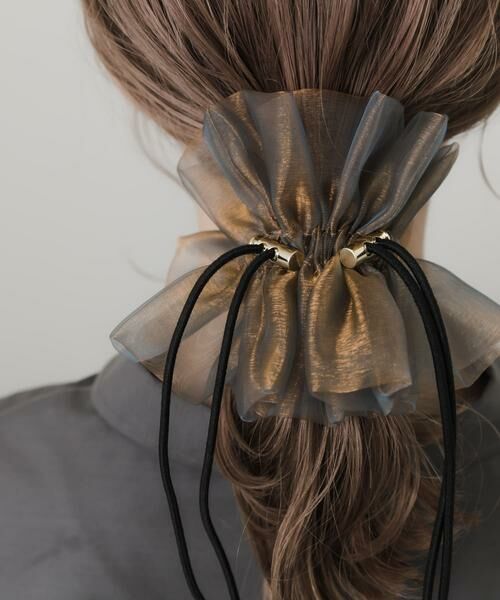 SMELLY / スメリー ヘアゴム・シュシュ | ドローコードシアーシュシュ | 詳細25