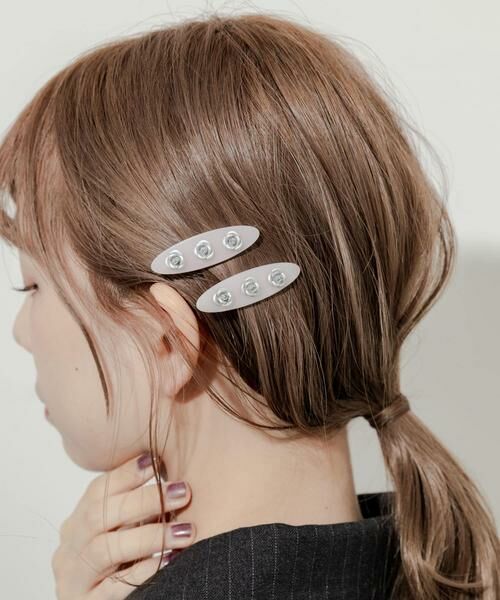 SMELLY / スメリー カチューシャ・カチューム・その他 | ジュシローズモチーフ2セットピン（ピンク）