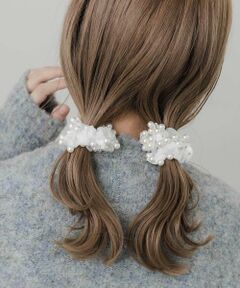 SMELLY / スメリー ヘアゴム・シュシュ | パールシアー2セットミニシュシュ