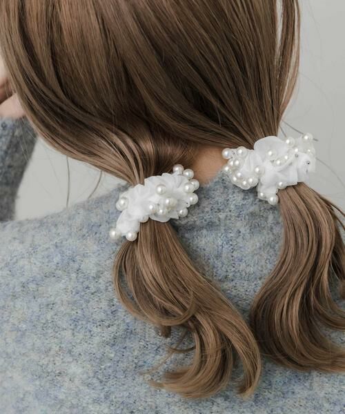 SMELLY / スメリー ヘアゴム・シュシュ | パールシアー2セットミニシュシュ | 詳細2