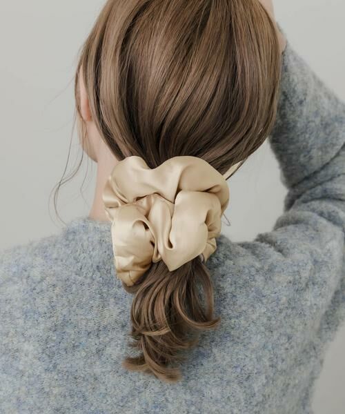 SMELLY / スメリー ヘアゴム・シュシュ | サテンボリュームビッグシュシュ | 詳細7